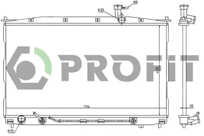 PR 1807A1 PROFIT Радиатор, охлаждение двигателя